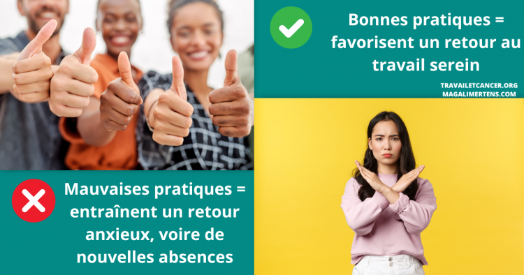 Bonnes et mauvaises pratiques pour gérer le retour au travail après un cancer (ou maladie)